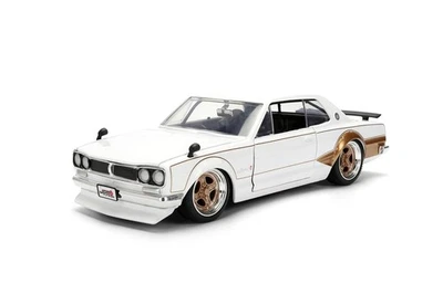 Nissan Skyline GT-R 1971 Jada, juguetes blancos/dorados escala 37021-1/24 modelo diecast... Foto 1 de 4