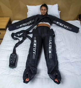 New Air Compression Foot Massager Leg Recovery Boots Drainage Machine Relax - Picture 1 of 31