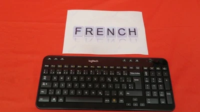 Logitech K360 French Canadian Wireless Keyboard Without Receiver Very Good 5162 - Image 1 of 4