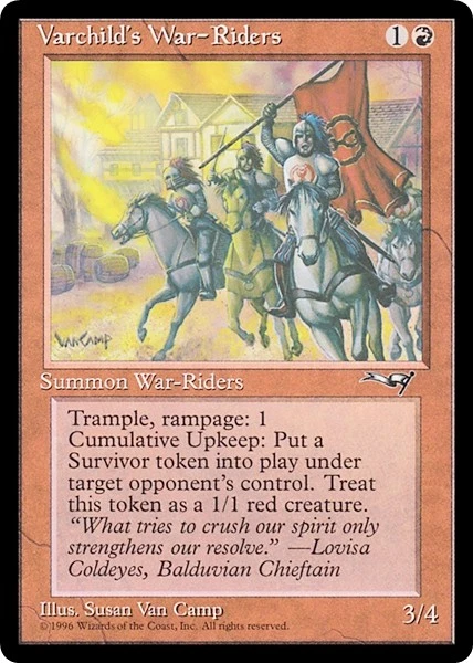 VARCHILD'S WAR-RIDERS x1 mtg NM Alliances 1 Rare - Image 1 of 1