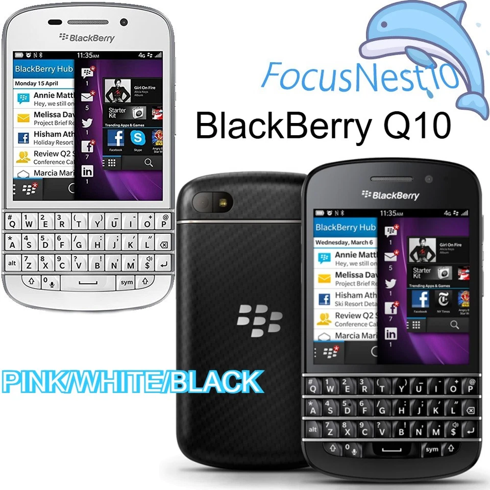 Smartphone BlackBerry Q10 Desbloqueado LTE 16GB 2GB RAM - WiFi y Bluetooth, GSM Global Foto 1 de 4