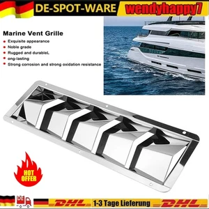 5-Slots Edelstahl Lüftungsgitter Lüftungsschlitz Lüftungsblech für Boot Silber - Bild 1 von 12