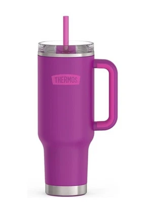 Taza portavasos de acero inoxidable THERMOS - 40 onzas, ciruela Foto 1 de 4