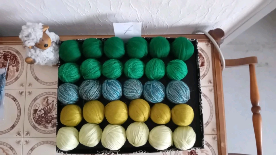 Wolle.Garnpaket, 900 g Wolle zum Stricken, Bastellwolle,bunt,Konvolut.Resten - Bild 1 von 1