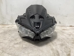 2024 20-24 KAWASAKI NINJA EX650 650 FRONT HEADLIGHT UPPER FAIRING BLACK COWL OEM - Foto 1 di 3