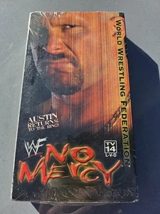 WWF WWE 2000 NO MERCY VHS TAPE W/ BOX WRESTLING EVENT PPV HOME VIDEO WWE OOP - Foto 1 di 2