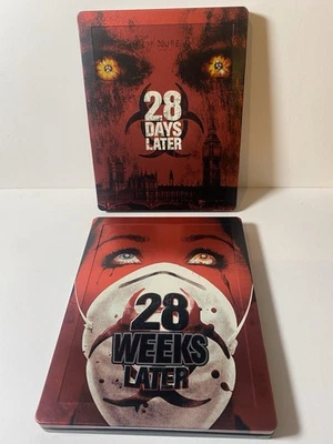 28 Days Later & 28 Weeks Later Blu Ray Steelbooks OOP Zavvi UK Exclusives - Image 1 of 4