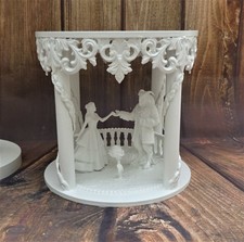 WHITE HAND MADE FAIRY TALE BEAUTY & THE BEAST WEDDING CAKE SEPERATER 8'