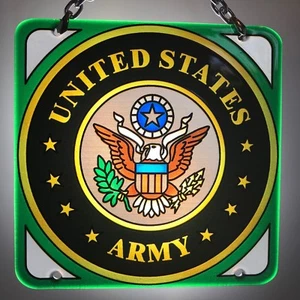 Joan Baker Designs handbemalter Kunstglas Sonnenfänger - SFS4047 - US Armee Neuware - Bild 1 von 1