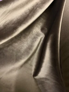 LIGHT BROWN SOLID UPHOLSTERY VELVET FABRIC (54 in.) Sold By The Yard - Picture 1 of 1