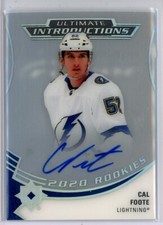 2020-21 Ultimate Collection Introductions Autographs #UI73 Cal Foote RC AUTO