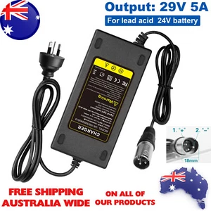 24V 5A Li-lon Battery Charger For Wheelchair,Pride Mobility,Jazzy XLR Connector - Picture 1 of 10