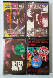 Lot of 4 Vintage The Rolling Stones Music Cassette Tapes, Albums/Compilations - Picture 1 of 11