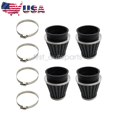 FITS for Suzuki GS850G 1979-1983 4PCS Small Black (54mm) Air Filter Pod - Image 1 of 4