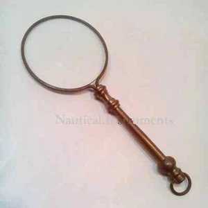 Antique Vintage Brass Handle Magnifier Nautical Magnifying Glass for men gift - Picture 1 of 6