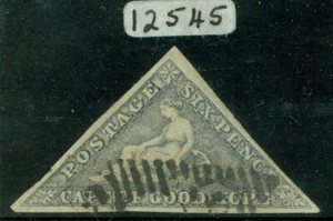 SG 7c Cape of good hope 1858. 6d slate-lilac/blued paper. Very fine used... - Picture 1 of 2