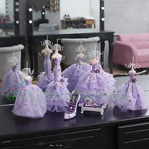 SET PURPLE mannequin shoe sofa Jewelry Display Holder Multi-Purpose Organisers - Picture 1 of 74