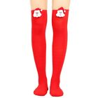 Women Holiday Thigh Socks 3D Santa For Doll Christmas Stripe Stockings Hosi