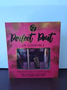 New W7 Perfect Pout Lip Essentials 4 Piece Set - Picture 1 of 5