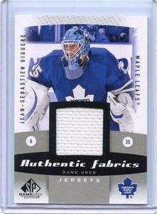 2010/11 UD SP GAME USED JEAN/SABASTIEN GIGUERE GU JSY 