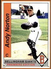 1995 Bellingham Giants Team Issue #25 Andy Norton Gonzaga University Card