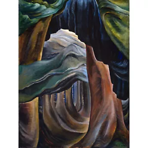 Emily Carr Forest British Columbia Painting XL Wall Art Canvas Print - Picture 1 of 6