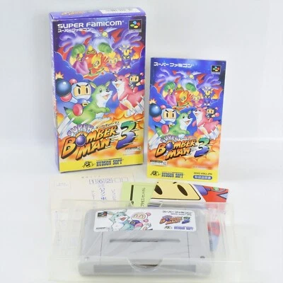BOMBERMAN 3 Super Famicom Nintendo 2325 sf - Image 1 of 4