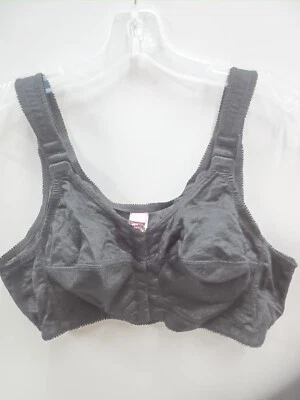 COMFORT CHOICE POSTURE BRA BLACK FRONT HOOK 40B - Image 1 of 3
