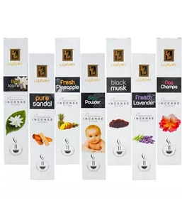 7 PCs Zed Black 9" Luxury Incense 12-Stick Packs Cruelty Free get all 7 scents! - Picture 1 of 8