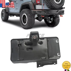 Rear License Plate Holder w/Light Tag Bracket for 2007-2018 Jeep Wrangler JK JKU - Picture 1 of 10