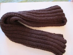 HANDGEMACHTER SCHÖNER STRICKSCHAL 54 ZOLL BRAUNE FARBEN - Bild 1 von 5