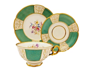 Seltmann Teacup Saucer & Desert Plate Set - Weiden  US Zone Occupation - Picture 1 of 11