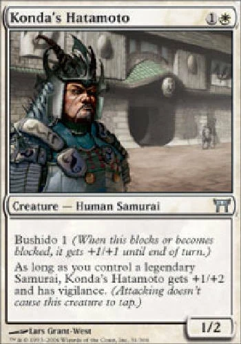 KONDA'S HATAMOTO X4 4 4X Champions of Kamigawa MTG Magic Cards DJMagic - Image 1 of 1