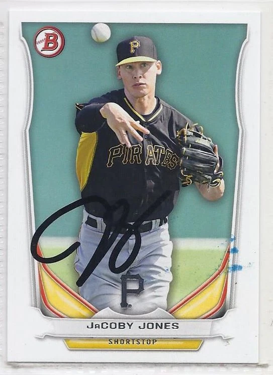 Jacoby Jones Signed Autographed Card 2014 Bowman Draft Picks and prospects - Image 1 of 1