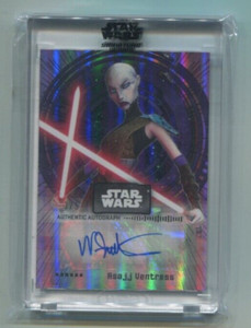 2022 Topps Star Wars Signature NIKA FUTTERMAN Red Autograph ASAJJ VENTRESS #d/5