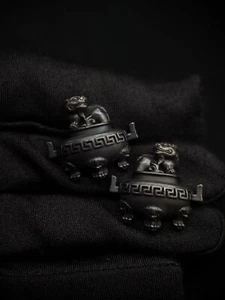 Japanese Type Lion pod Pattern Menuki for wakziashi and Tanto Y113 - Picture 1 of 9