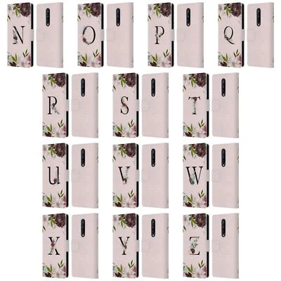 NATURE MAGICK FLORAL BLACK MONOGRAM 2 LEATHER BOOK CASE FOR ONEPLUS PHONES - Image 1 of 4