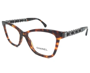 Chanel 3429Q 714 54 Tortoise Brown Leather Chain CH3429Q - Picture 1 of 3