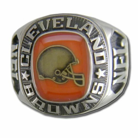 Cleveland Browns Large Classic Silvertone NFL Ring Cover