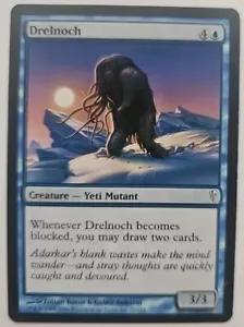 MTG Magic The Gathering Card Drelnoch Creature Yeti Mutant Blue Coldsnap - Picture 1 of 2