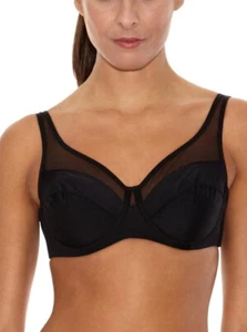 Reggiseno con ferretto Dim Genererous Minimizer non imbottito da donna taglia 80C nero mesh✅ - Foto 1 di 2