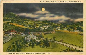 Indische Schule Cherokee North Carolina Postkarte .a - Bild 1 von 2