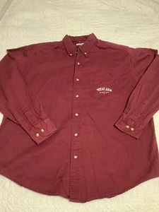Red Oak XL Texas A&M SA Button Up Collared Shirt Maroon embroidered - Picture 1 of 8