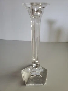 1.Joseph Reidel Candlestick Holders 9 3/4" Pentagon Signed - Picture 1 of 3