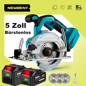Sierra circular de mano a batería Makita 18V sierra circular sin escobillas sierra con 3 hojas de sierra - Imagen 1 de 25
