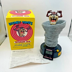 Looney Tunes Tasmanian Devil Alarm Clock Vintage 1993 With Box - Picture 1 of 14