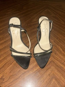 Jessica Simpson Women’s Pyine 2 Black Ankle Strap. 5m/35 - Foto 1 di 4
