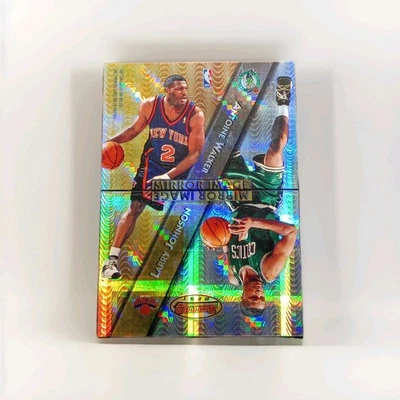 1997-98 Topps Finest Mirror Image Atomic Refactor Larry Johnson Walker Vin Baker - Image 1 of 2
