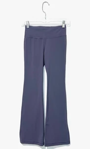 Athleta Girl High Rise Chit Chat Flare Pant M 8-10 Purple Drawcord Pocket Logo - Picture 1 of 8