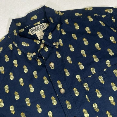 Camisa de manga corta relajada con botones Duluth Trading Co XLT piña AOP para hombre Foto 1 de 4